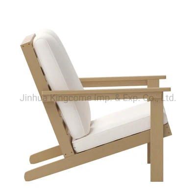 Outdoor Two Person Kd Structure Portable Camping Bench Soft Double Seat Beach Chair in Coffee Color