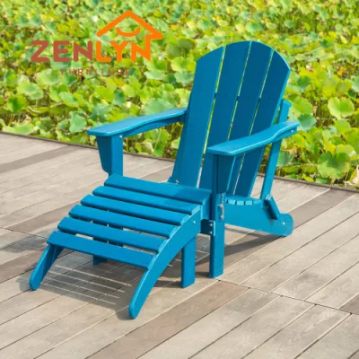  Outdoor Furniture All-Weather Eco-Friendly Modern Patio Garden Leisure Resort Villa Resin Lawn Waterproof Plastic Recycled Plastic HDPE Wood Adirondack Chair