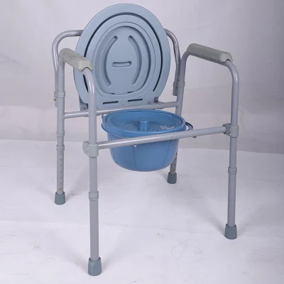 Hot Sale Comfortable Commode Chair Foldable Portable Toilet Chair Customized