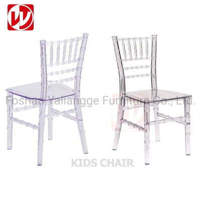  Kids Resin Chair Stackable Design Wedding Party Children Acrylic Chair Tiffany Plastic Chair