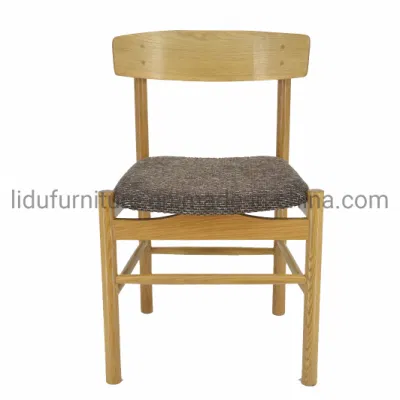 Modern Wood Dining Chairs with Cheap Price/Dining Room Chairs/Classic Cafe Dining Chair, Walnut, Individual Chair