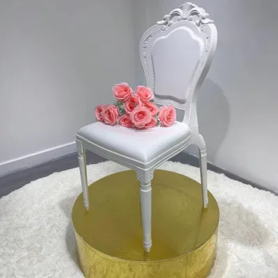  Wholesale White Chaise Stackable PP Plastic Napoleon Wedding Resin Chairs for Party Rental