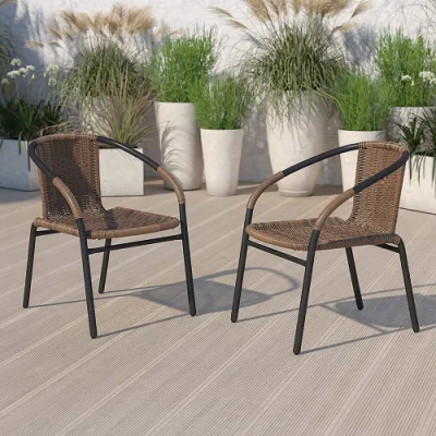 Competitive Price Eco-Friendly Waterproof Plastic Patio Rattan Wicker Chair Beach Chairs