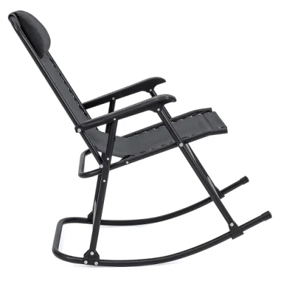 Rocking Chair Recliner Headrest Patio Pool Yard Outdoor Portable Zero Gravity Chair for Camping Fishing Beach Folding
