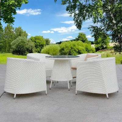 Modern Patio Furniture Sets Outdoor Party Tables and Chairs Wicker Rattan Dining Set
