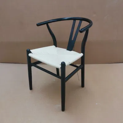  Ash Wood Hans Wagner Solid Wood Black Color Wishbone Chair