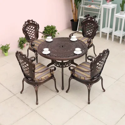 Outdoor Tables and Chairs The Leisure Place Outside The Home Stay Facility Outside The Balcony Waterproof Sunscreen Milk Tea Shop Open Tables and Chairs