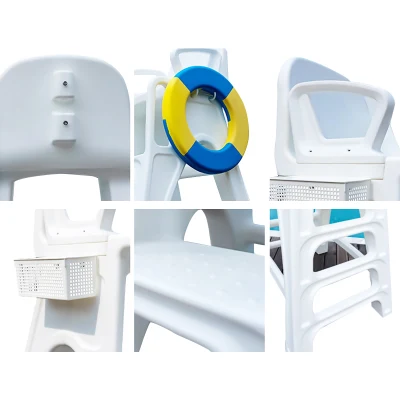  2023 New Design Sun Resistance Beach Rescue Plastic Lifeguard Chair