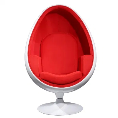  Modern Design Fiberglass Oval Shape Egg Pod Chair for Living Room Furniture and Hotel