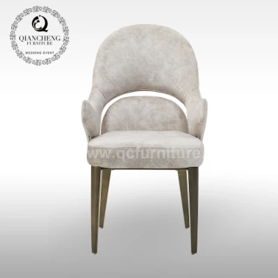 Hotel Furniture Chair Dining Room Set Grey Velvet Dining Chair