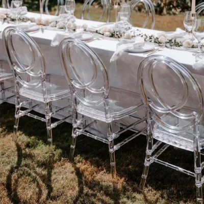  Wholesale Crystal Acrylic Plastic Clear Transparent Hotel Wedding Phoenix Chair for Events