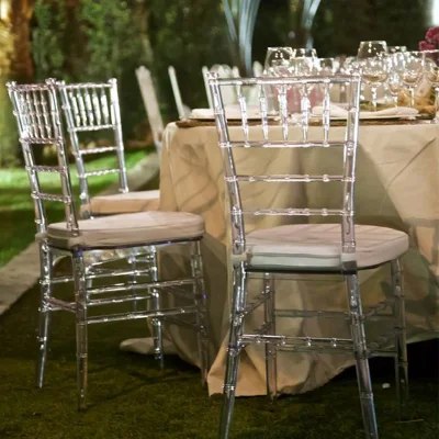 Wedding Events Banquet Plastic Resin Clear Transparent Tiffany Napoleon Chiavari Chairs