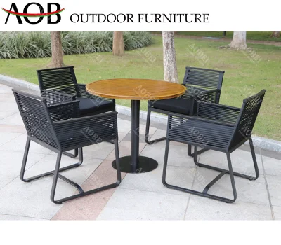 Outdoor Restaurant Bistro Bar Home Hotel Garden Dining Table and Chair Set