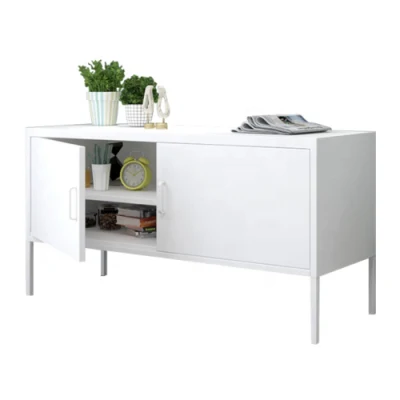  Living Room Showcase Design Modern Metal White Corner TV Stand Cabinet for Furniture