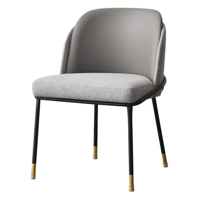 Wholesale Nordic Home Furniture Living Room Fabric Leisure Sillas Grey Dining Chair