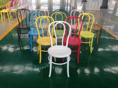  Wholesale Stackable White Resin Thonet Bentwood Wedding Chair for Banquet and Party