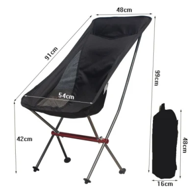 Portable Camping Stool Folding Reclining Chair Lightweight High Backpacking Chair Heavy Duty 300lbs Capacity Compact for Outdoor Camping Travel Bl20301