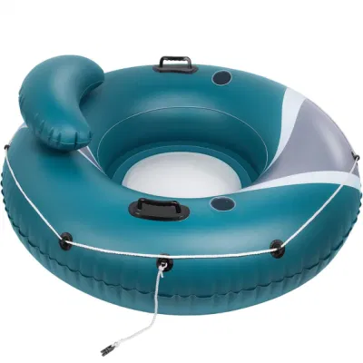 Inflatable Float Tube River Pool Chair with Mesh Bottom