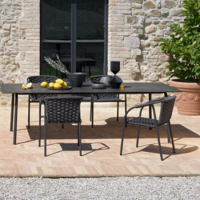  Modern Outside Cheap Garden Patio Plastic Wood Outdoor Tables