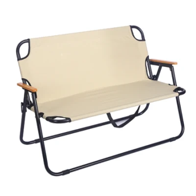 Outdoor Two Person Folding Portable Camping Bench Soft Double Seat Beach Chair