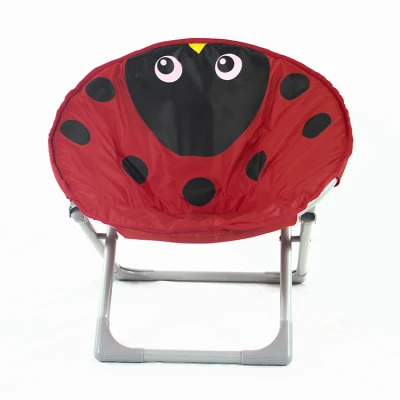 Custom Animal Cartoon Print Lightweight Folding Lawn Chair Garden Moon Chairs Folding for Kid