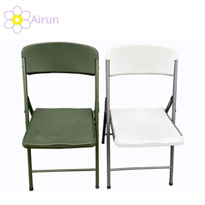 Outdoor Dining Modern Portable Garden Metal Frame HDPE Plastic Event Party Chair