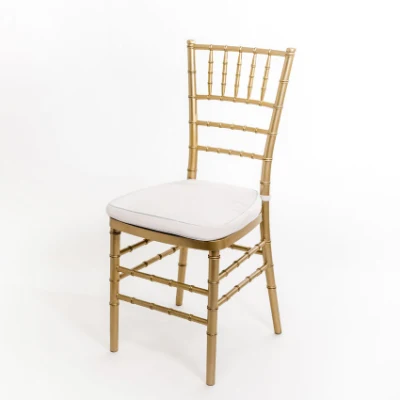  Gold Plastic Monobloc Resin Stackable Wedding Banquet Tiffany Chiavari Chairs