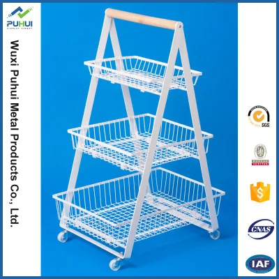 4 Tiers Home Storage Organization Wire Basket Drawer (LJ2005)