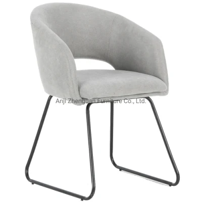  Contemporary Furniture Arms Dining Chairs Bedroom Upholstered Side Chair (ZG23-038)