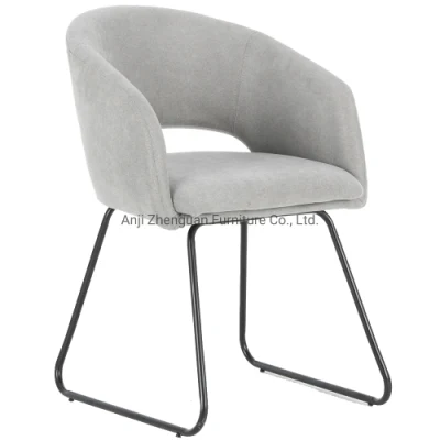 Contemporary Furniture Arms Dining Chairs Bedroom Upholstered Side Chair (ZG23-038)