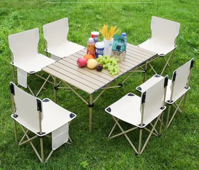 Patio Furniture Garden Chairs Foldable Portable Picnic Tables and Chairs