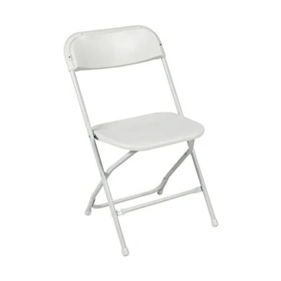  Wholesale Outdoor Wedding Stacking White Plastic Folding Chairs for Party Rental