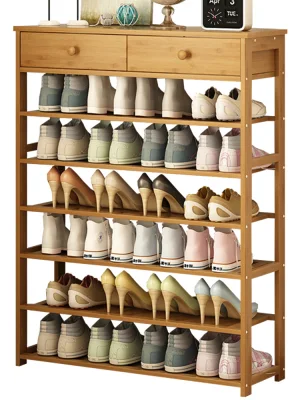  Adjustable Standing Slim Door Sneaker Corner Modern Boot Storage Tall Shoe Rack