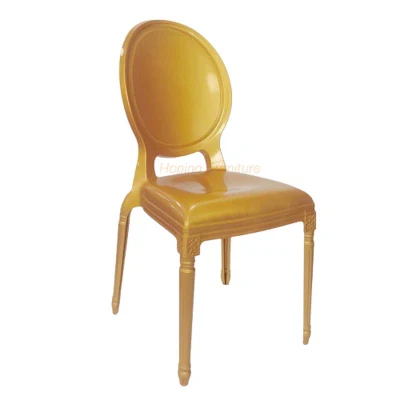 Low Price Plastic Round Back Louis Dining Chairs restaurant Chairs Outdoor Picnic Wedding Event