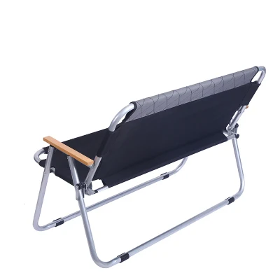 New Camping Leisure Back Chair Thickened Oxford Cloth Outdoor Multi-Functional Double Chair Beach Chair Steel Pipe Fishing Chair