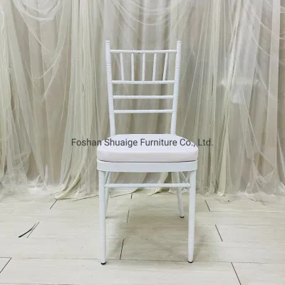  Metal Chiavari Chair White Wedding Party Chair Dining Chair