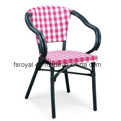 Modern Outdoor Furniture Aluminium Stacking Patio Dining Cafe Chair