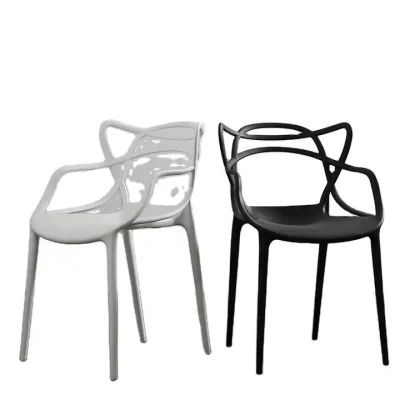 Luxury Simple Design Custom Color Outdoor Silla Chair Stackable Plastic Restaurant Dining Chairs