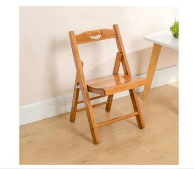  Portable Small Bamboo Folding Chair Foldable Backrest Dining Chair Lazy Coffee Chair