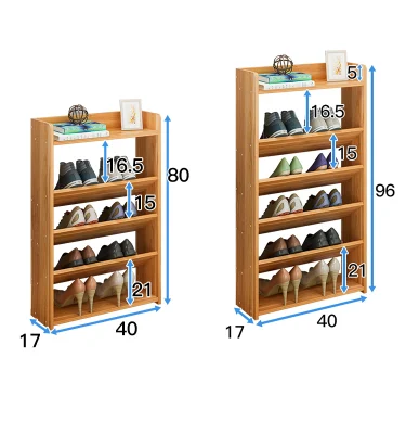 Wooden Shoe Rack Shelf Rack Portable Storage Shelves Cabinet Modern Shoe Organizer