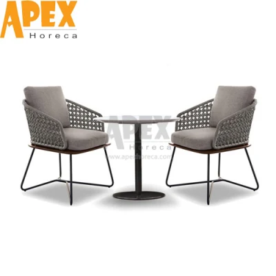  Leisure Aluminum Table Chair Combination Courtyard Garden Balcony Rope Chair