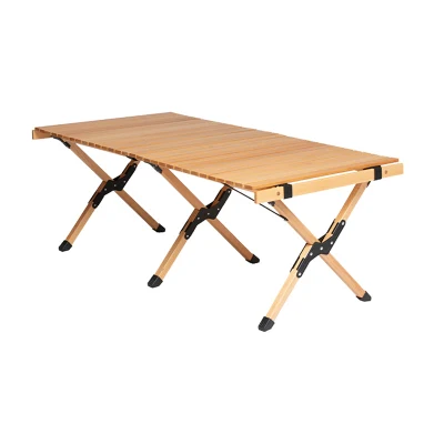  Home and Outdoor Portable Wooden Table, Furniture, Picnic Table