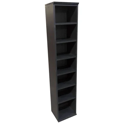 Home Furniture Black Painting 7 Pair Tall Shoe Rack Cabinet for Living Room