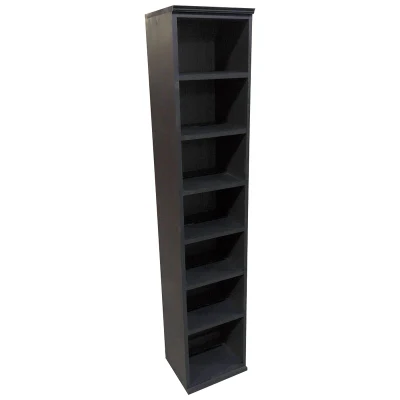  Home Furniture Black Painting 7 Pair Tall Shoe Rack Cabinet for Living Room