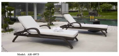 Modern Stylish Luxury Rattan Wicker Sun Lounger Outdoor Chaise Lounge for Sale