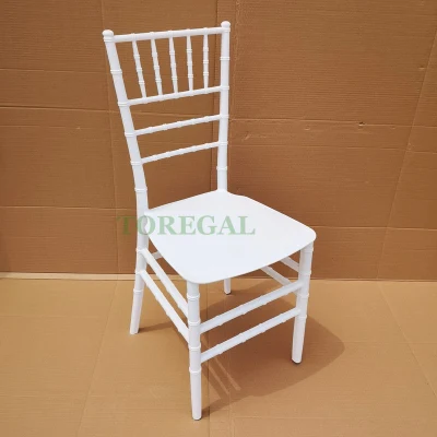 Wholesale Monobloc PP Resin Sillas Chiavari Tiffany Chairs Plastic