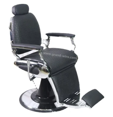  Wholesale New Model Gold Aluminum Hydraulic Reclining Men Barber Chair