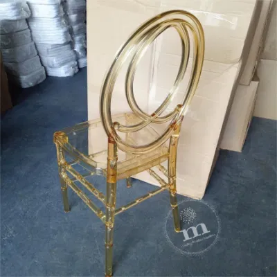 Light Champagne, Amber Gold Tiffany Thickening Durable Restaurant Chiavari Chair