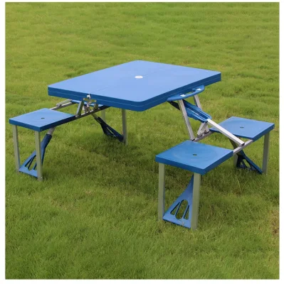  Portable Folding Stool and Table Set Collapsible