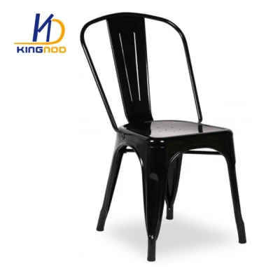 Manufacturer Dining Room Furniture (Galvanised, Goffered, Antique Matt) European Stacking/Stackable Metal/Steel Dining Chair Price for Restaurant/Banquet/Modern